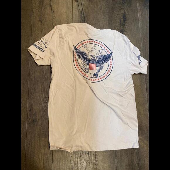 Club grunt style extra large t-shirt bald eagle skeleton skull seal xl - Picture 2 of 3